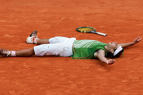 Rafael Nadal defeats Mariano Puerta